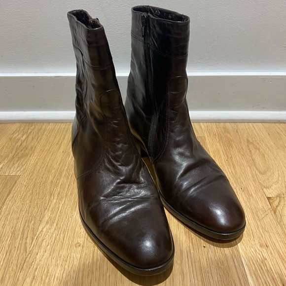Bally vintage brown leather boots - Picture 4 of 6